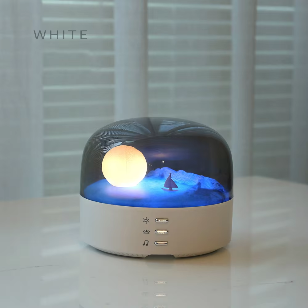 Bluetooth Speaker with Ambient LED Light Portable Wireless Music Speaker