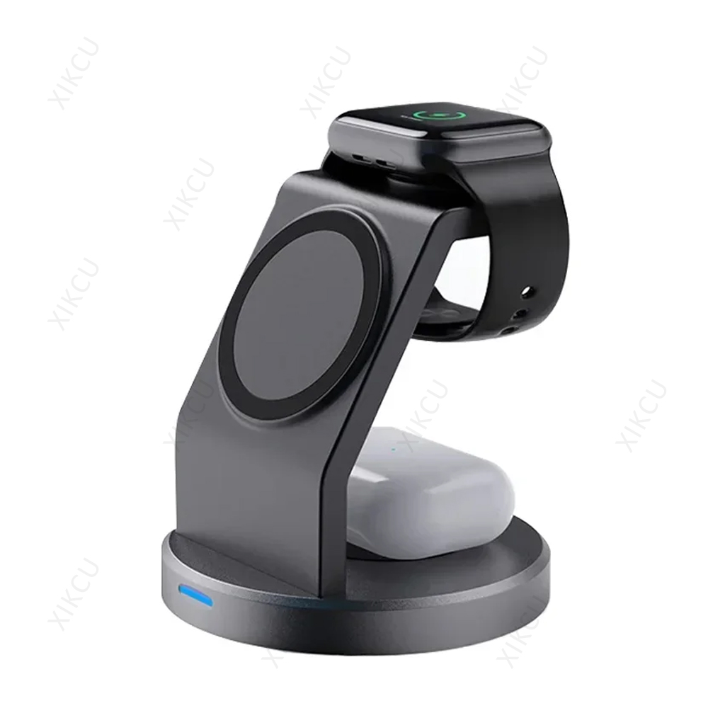 Wireless Charger Magnetic MagSafe Charging Station for iPhone Apple Watch and AirPods