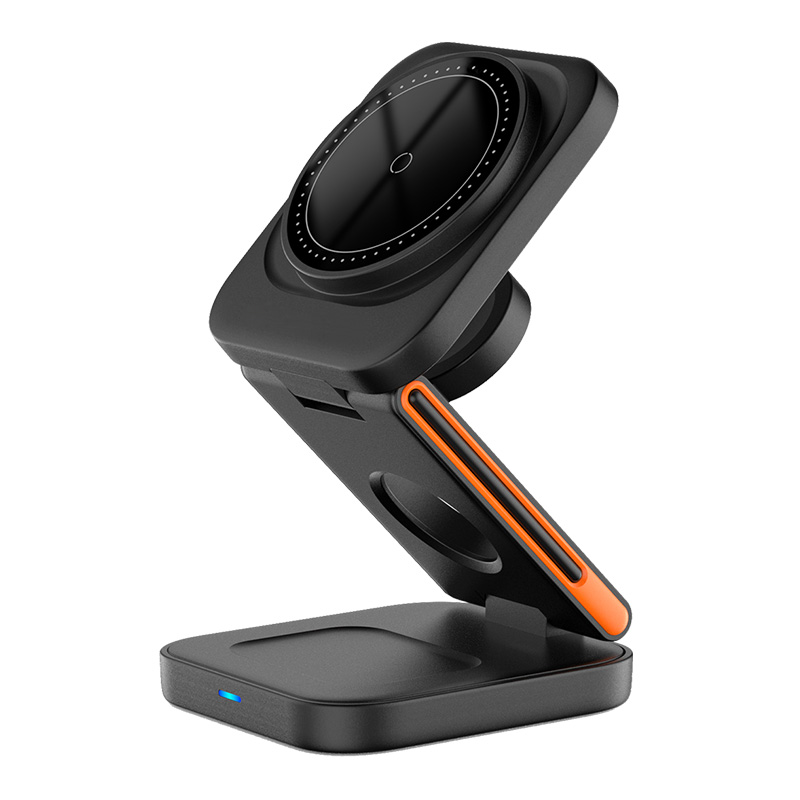 Magnetic Wireless Charging Station Foldable MagSafe Charger Stand for iPhone Apple Watch AirPods