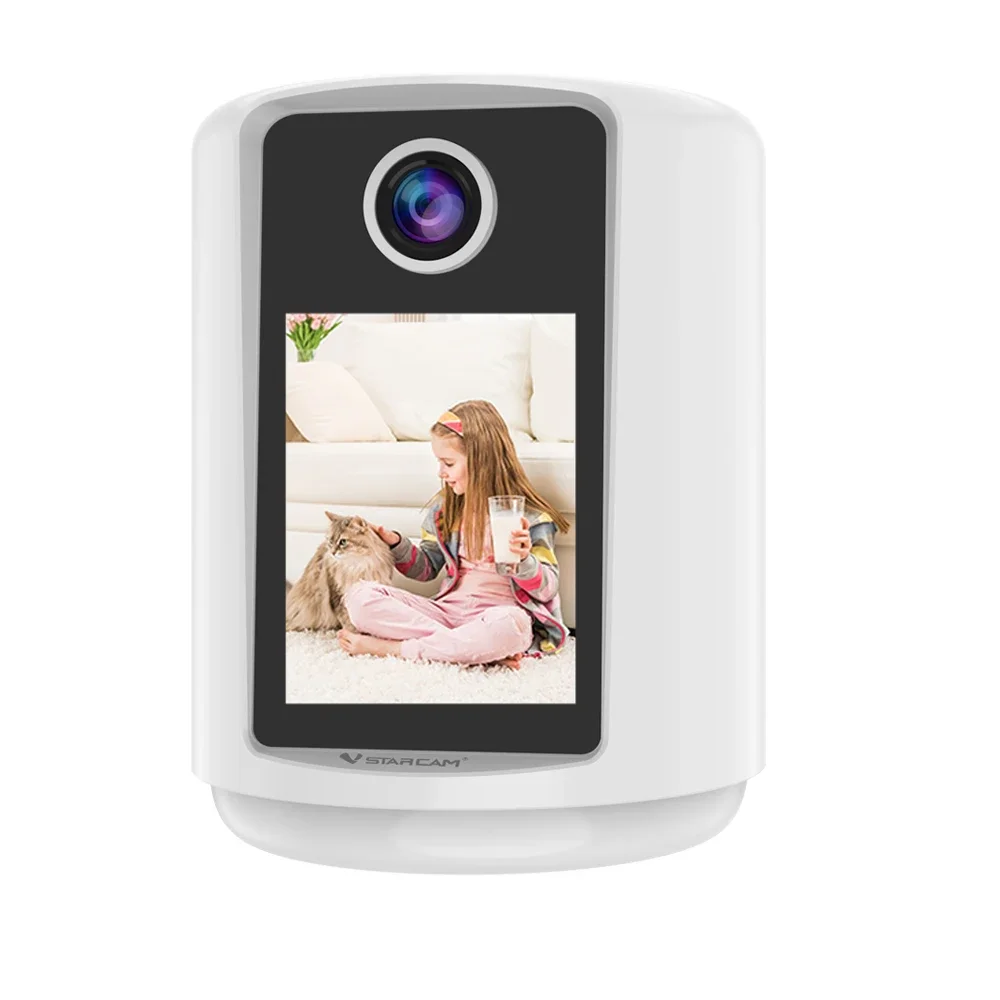 WiFi Baby Monitor PTZ IP Camera with Auto Tracking Two Way Audio and Night Light