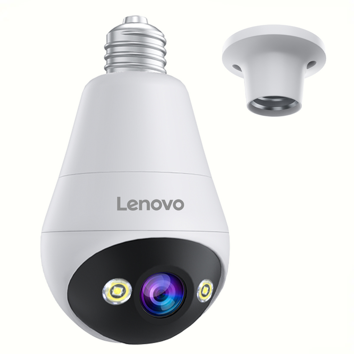Light Bulb Security Camera WiFi Smart Wireless Home Camera with Color Night Vision