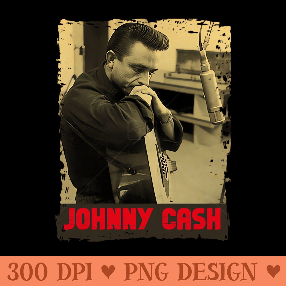 Vintage Johnny Cash - PNG Download Bundle | Inspire Uplift