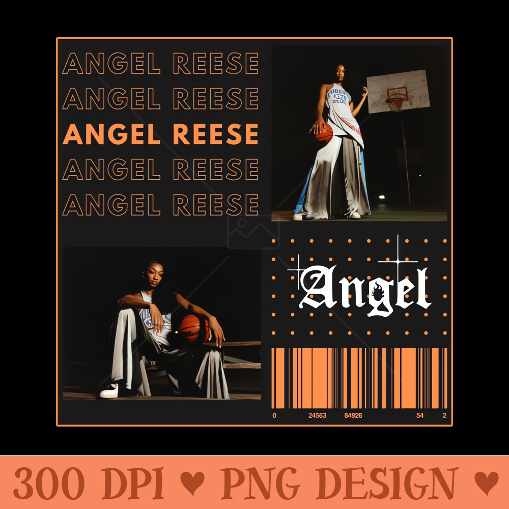 Angel Reese The Angel - PNG Downloadable Art | Inspire Uplift