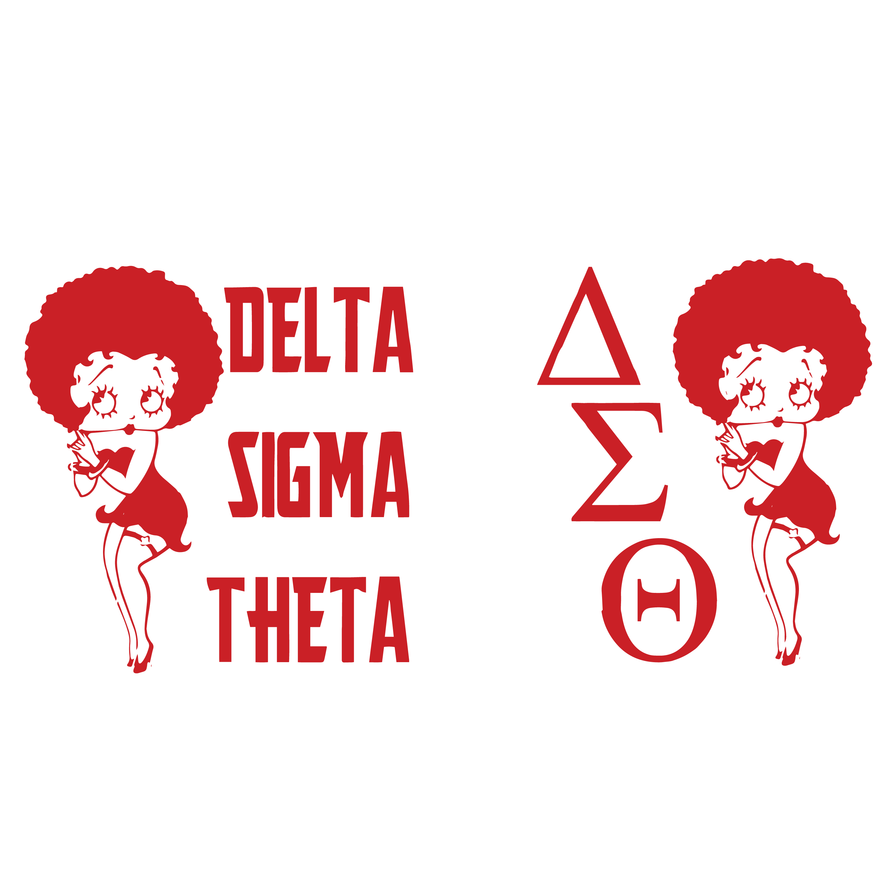 Betty boob vector, Delta Sigma Theta Svg, Delta Sigma Theta, - Inspire