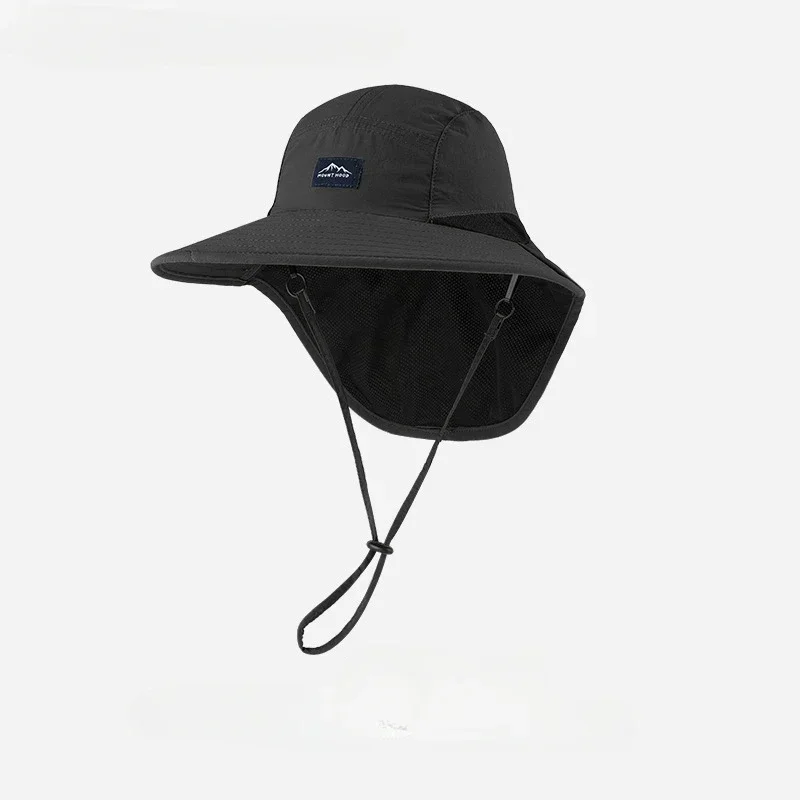 Unisex Wide Brim Bucket Hat with Neck Flap Sun Protection Hat for Fishing, Hiking & Outdoor Adventures