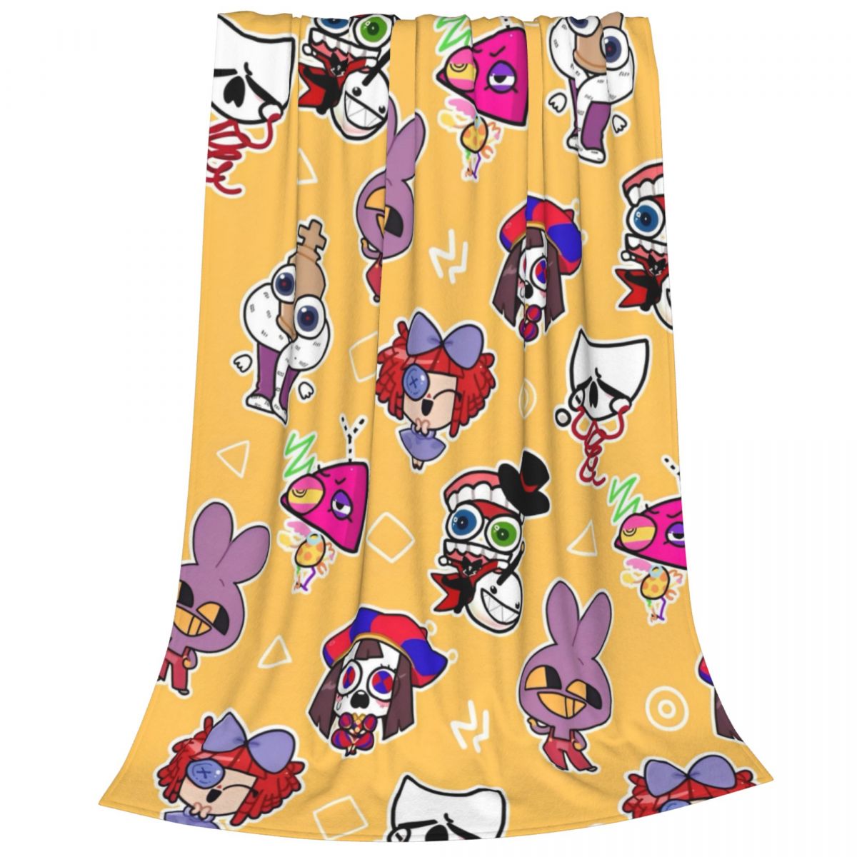 Amazing Digital Circus Blanket Soft Anime Throw Blanket with Pomni & Jax Flannel Fleece