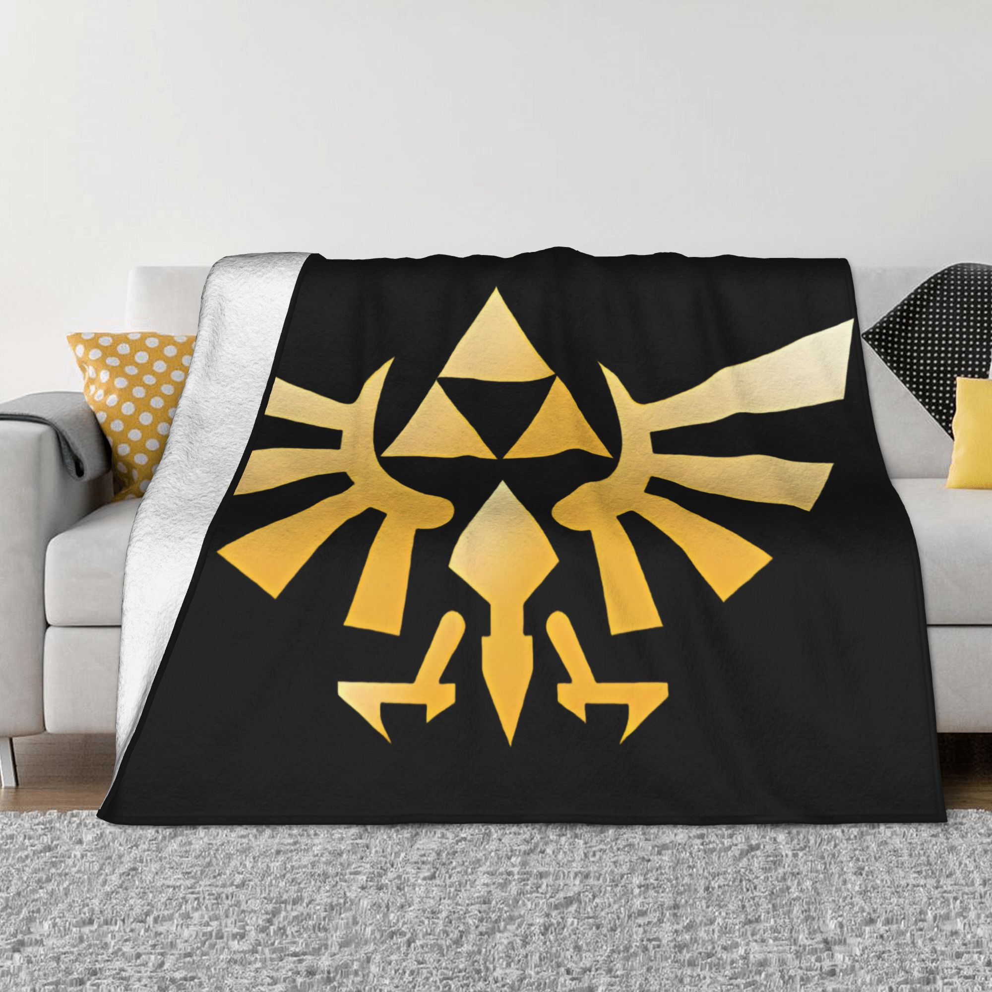 Zelda Blanket Soft Fleece Throw Blanket for Bed, Sofa & Travel Cozy Anime Gaming Plush Throw