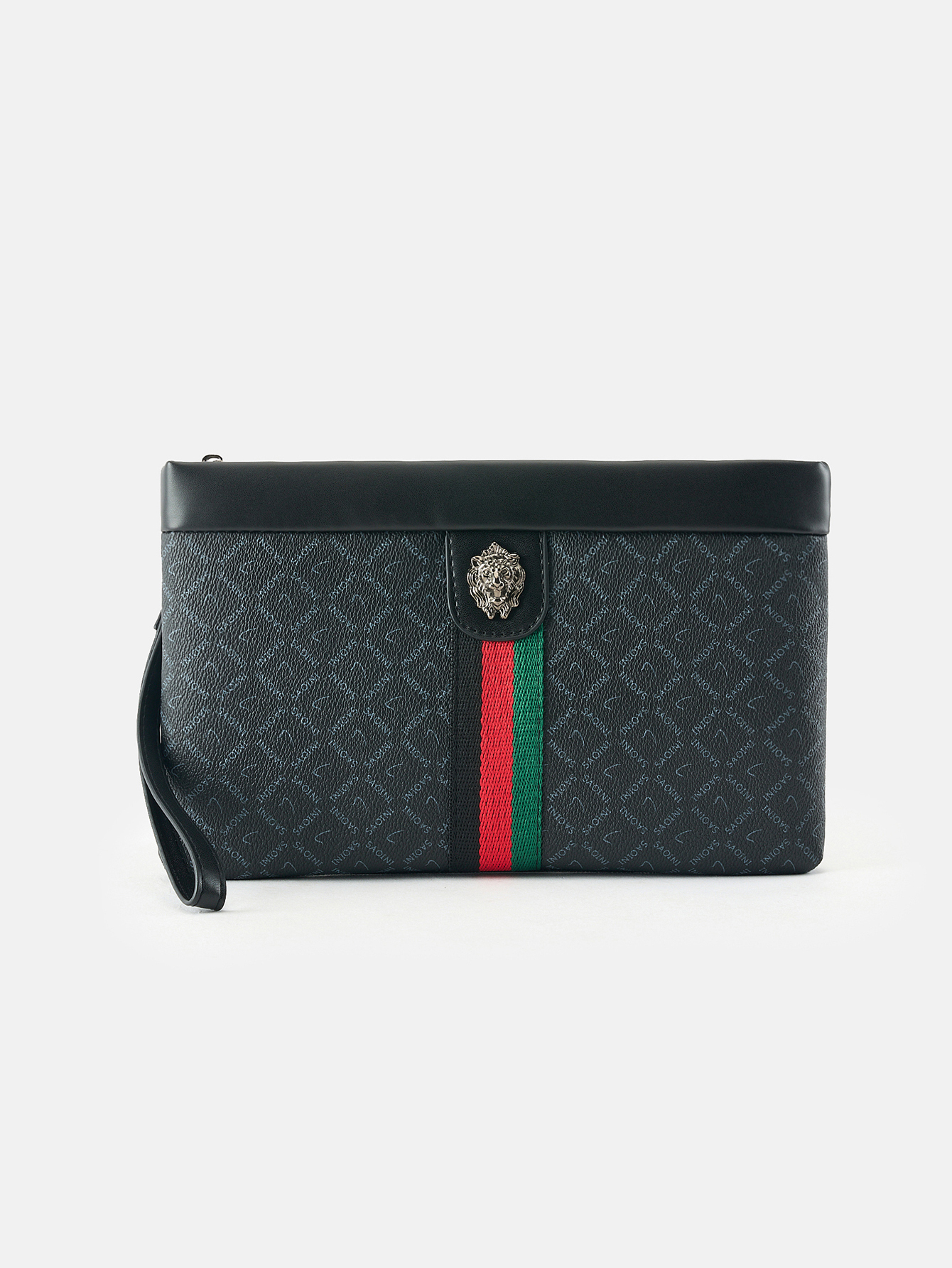 Mens Business Clutch Bag Large Capacity PU Leather Envelope Pouch