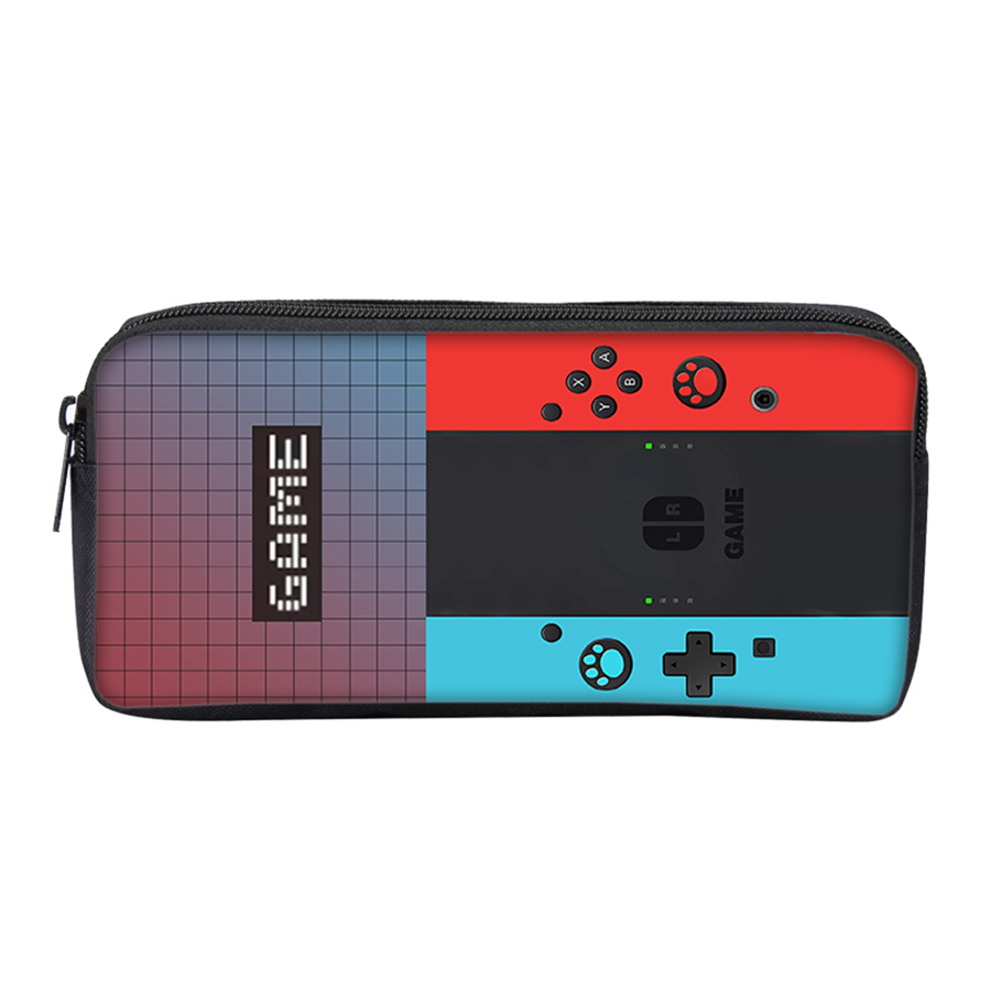 Game Console Pencil Case for Kids and Teens Cartoon School Pencil Pouch