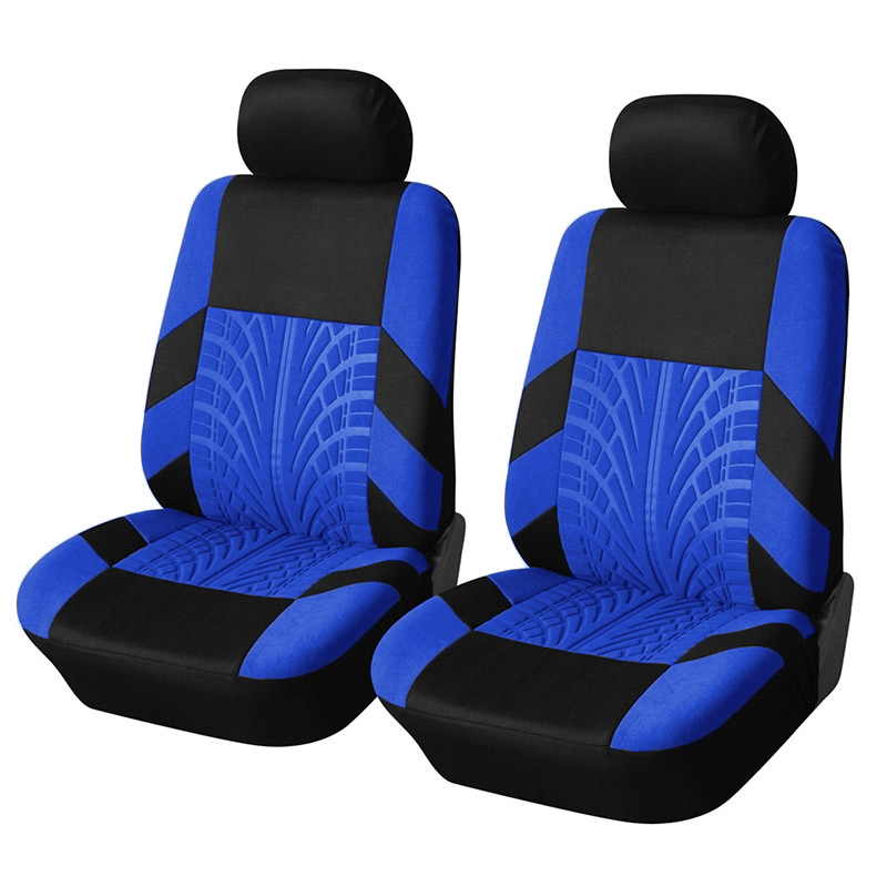 Tire Track Universal Car Seat Covers Breathable Front Seat Protectors