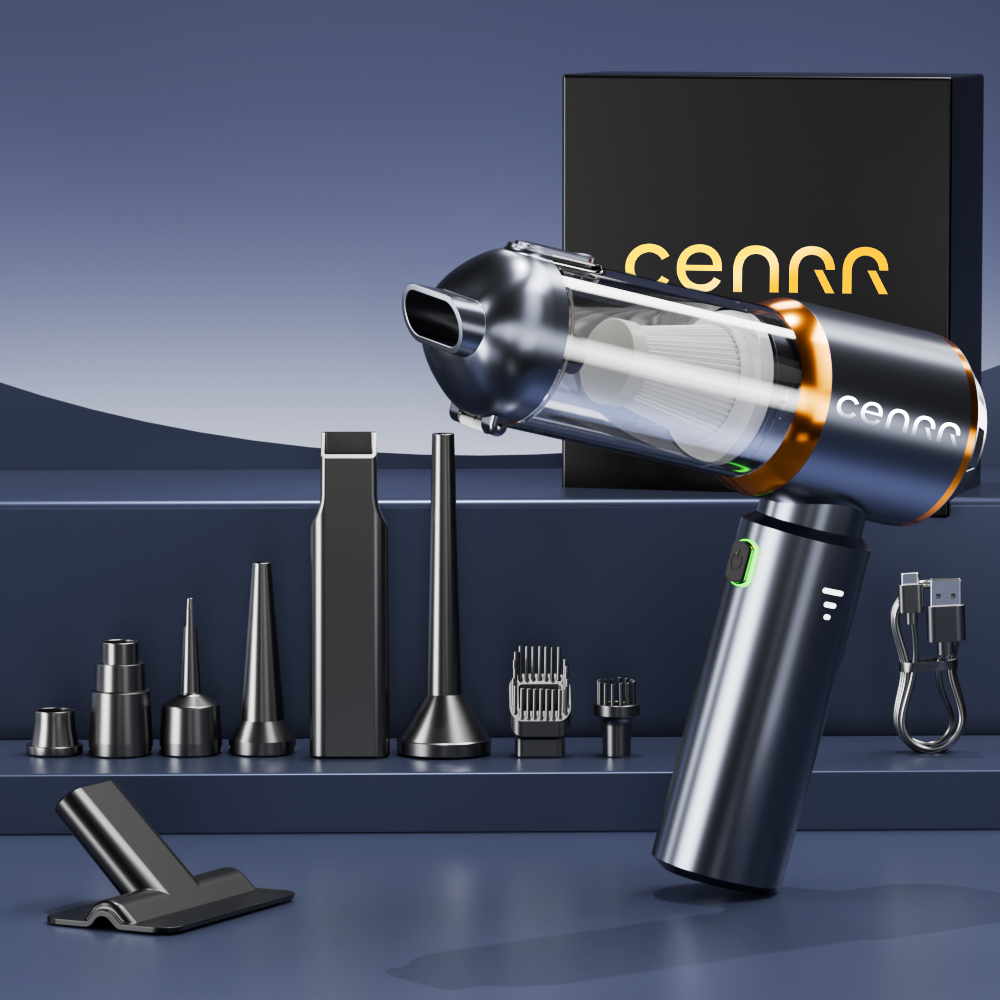 Cordless Car Vacuum Cleaner with Powerful Suction and Handheld Blower