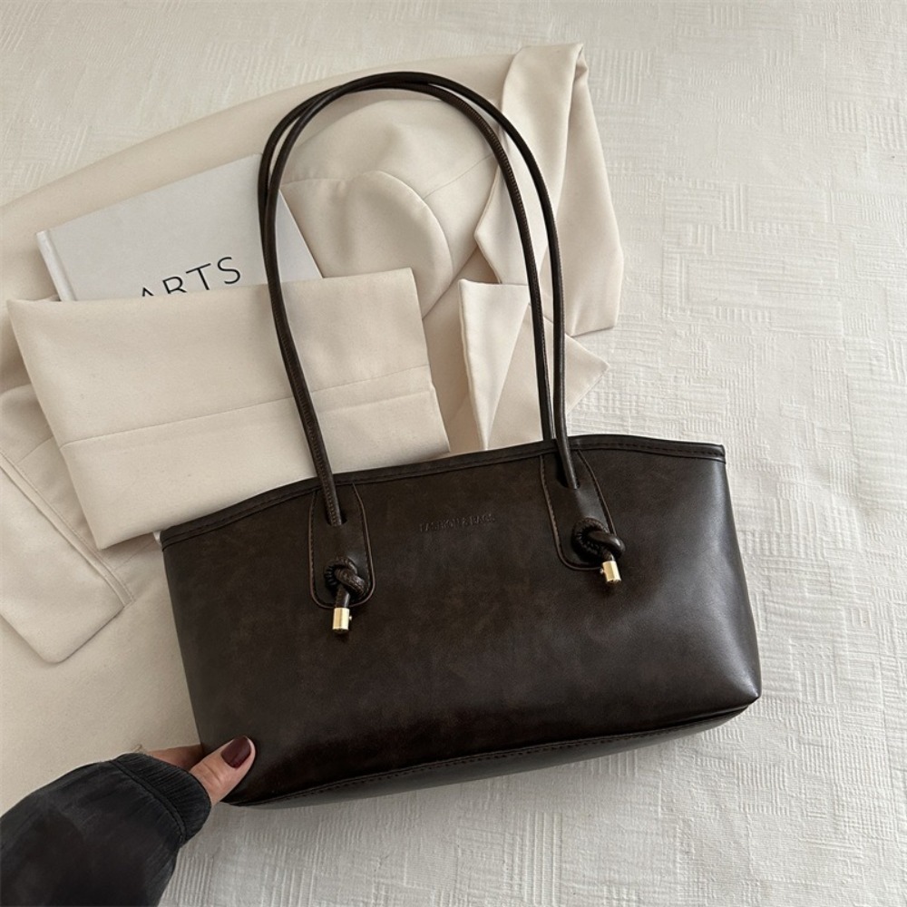 Large Capacity PU Leather Work Tote Bag for Women