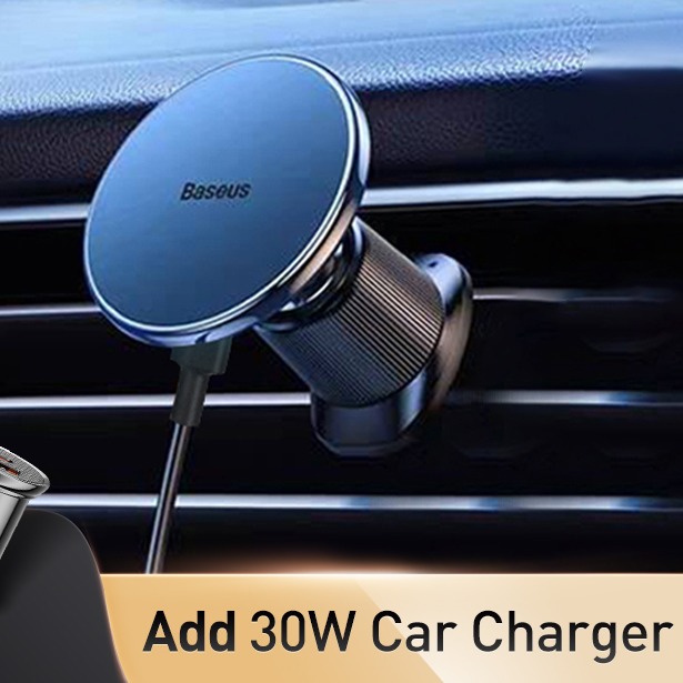 Baseus Magnetic Wireless Car Charger & Phone Mount