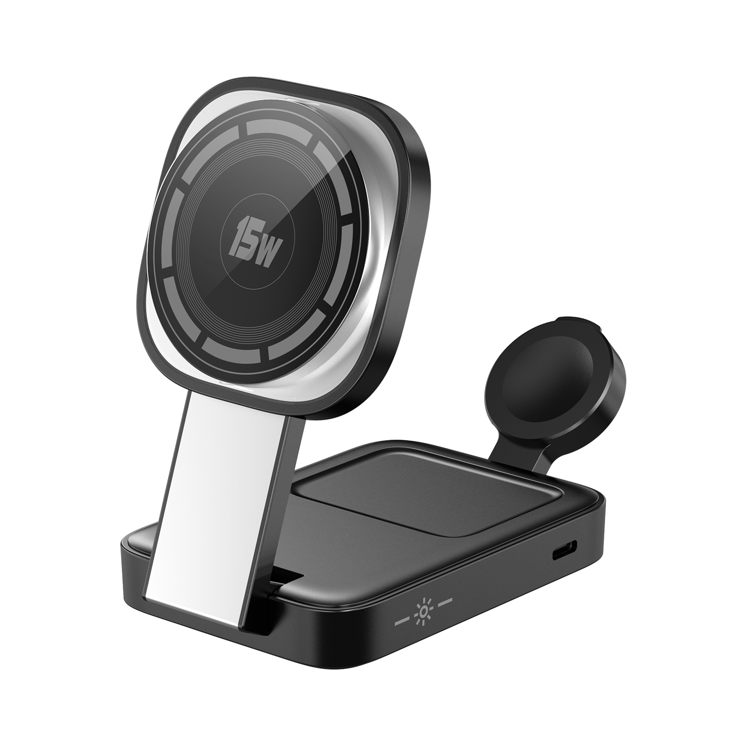 Foldable Magnetic Wireless Charger Station for Phone, Watch & AirPods