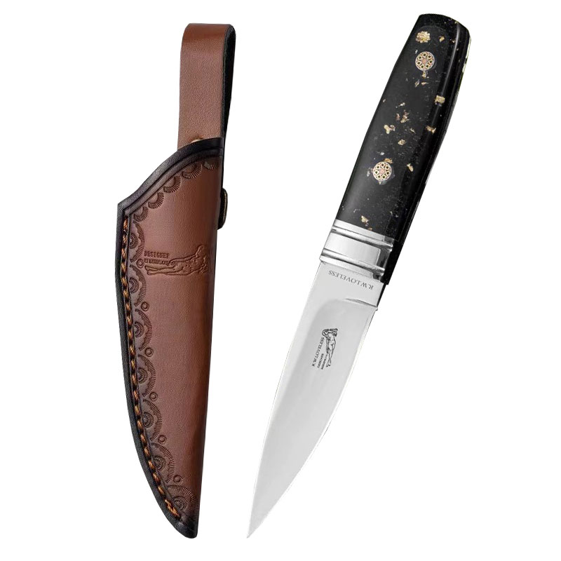 Stainless Steel Utility Knife with Resin Handle for Meat Fruit and Vegetables