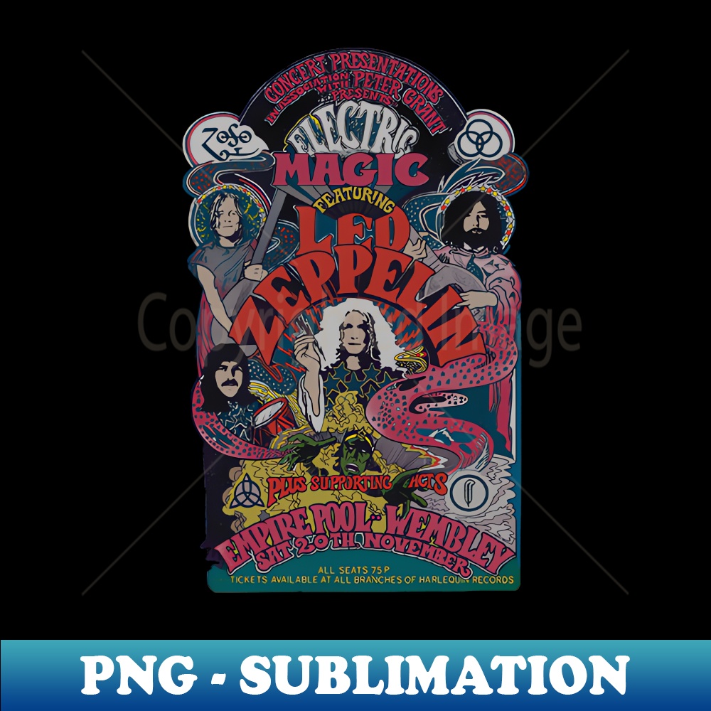 Led Zepplin Tour - Exclusive Sublimation Digital File | Inspire Uplift