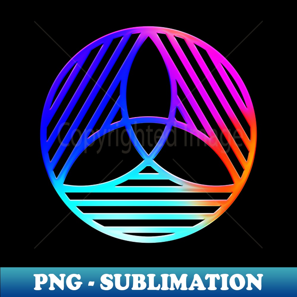 Neon Geometric Glyph Mandala Sigil Rune Sign Seal Cool Blue | Inspire ...