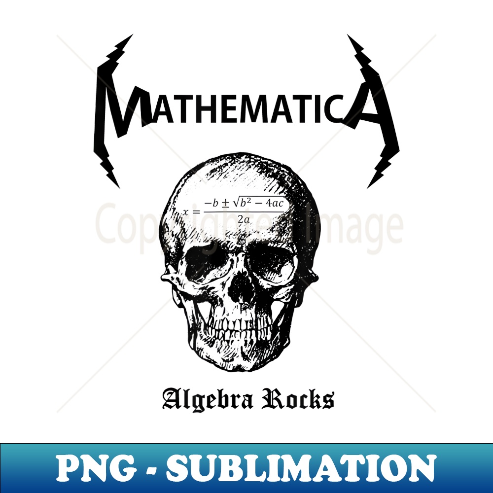 Funny Nerdy Mathematica Algebra Rocks Heavy Metal Math - PNG | Inspire ...