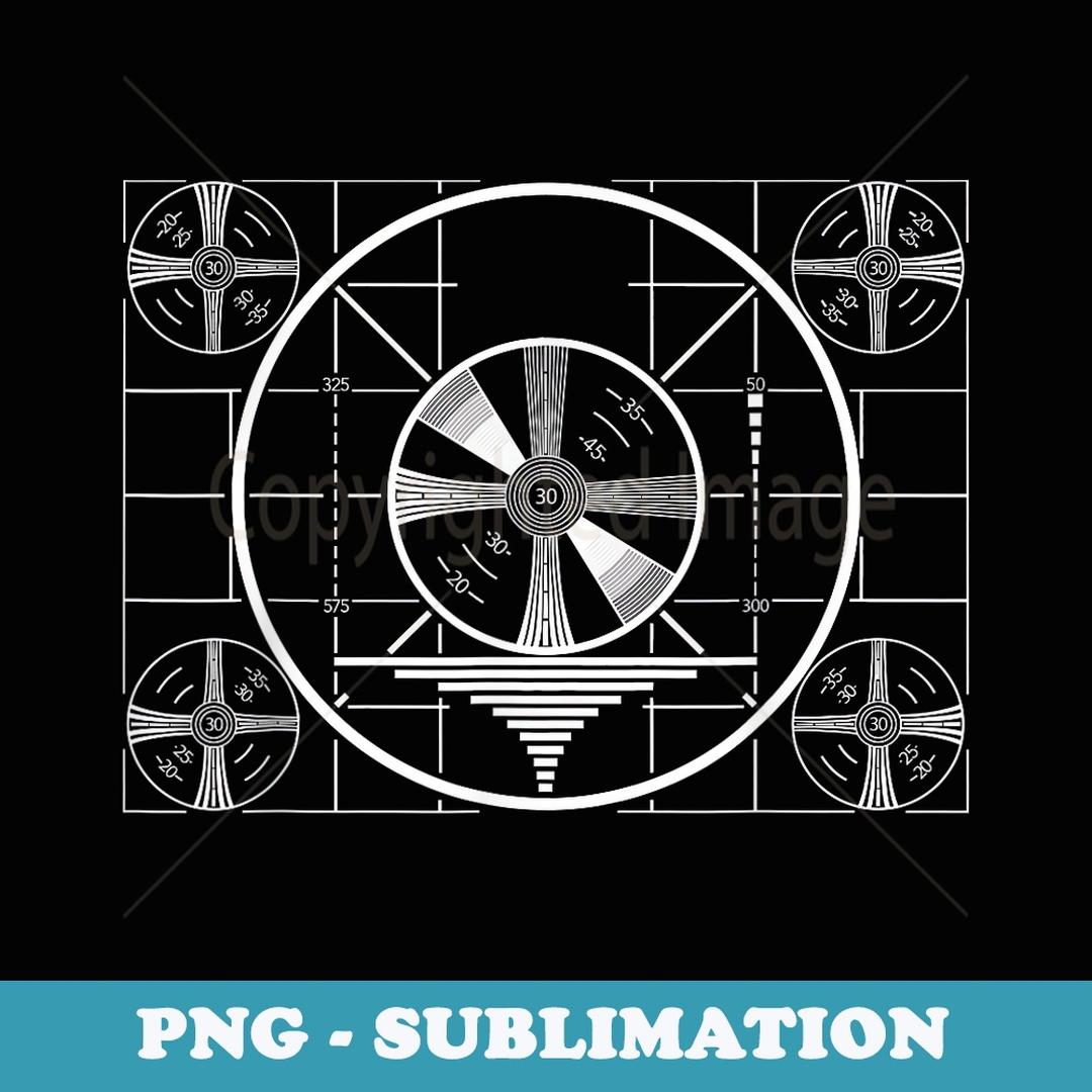 Sign Off Test Pattern Vintage Television - Retro PNG Sublima | Inspire ...