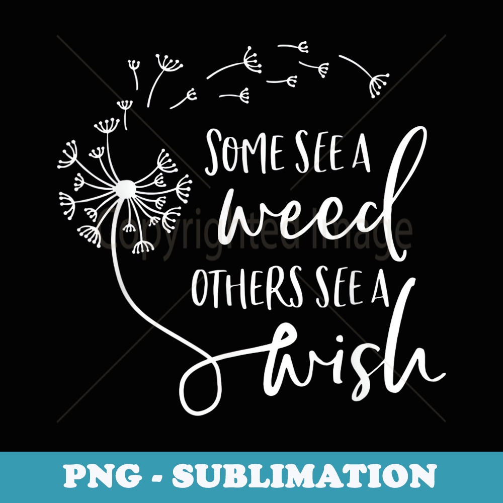 Women's 'Some See A Weed Others See A Wish' Dandelion Graphic T-Shirt - Grey, Short Sleeve, Casual Loose Fit