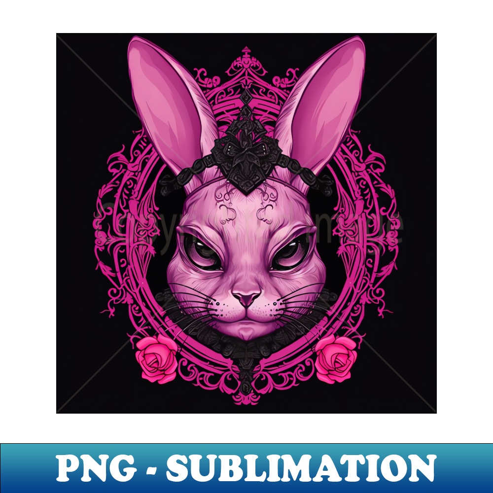Evil Pink Bunny - Aesthetic Sublimation Digital File | Inspire Uplift