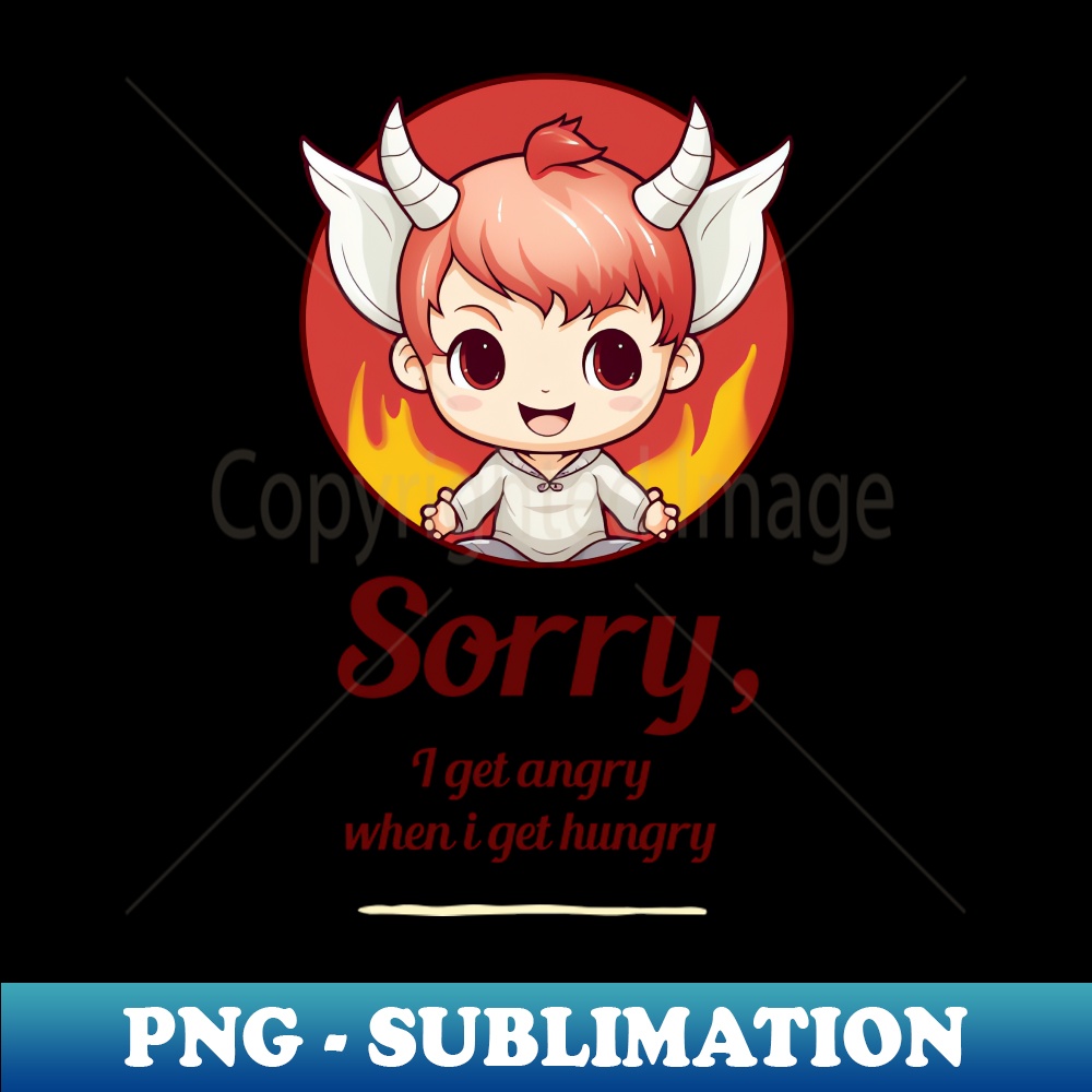Hangry Sorry, I get angry... - PNG Transparent Sublimation F | Inspire ...