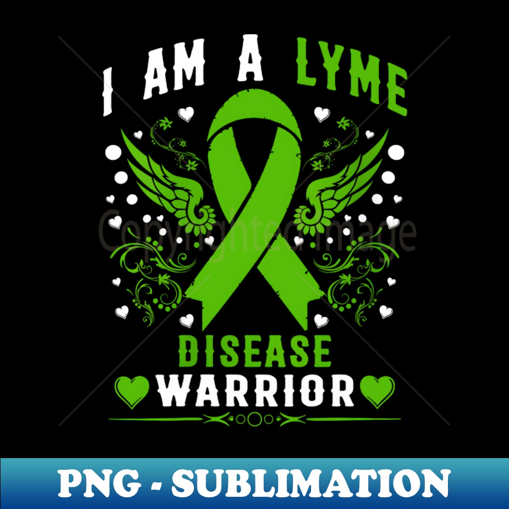 I Am A Lyme Disease Warrior Green Awareness Ribbon - Instant | Inspire ...