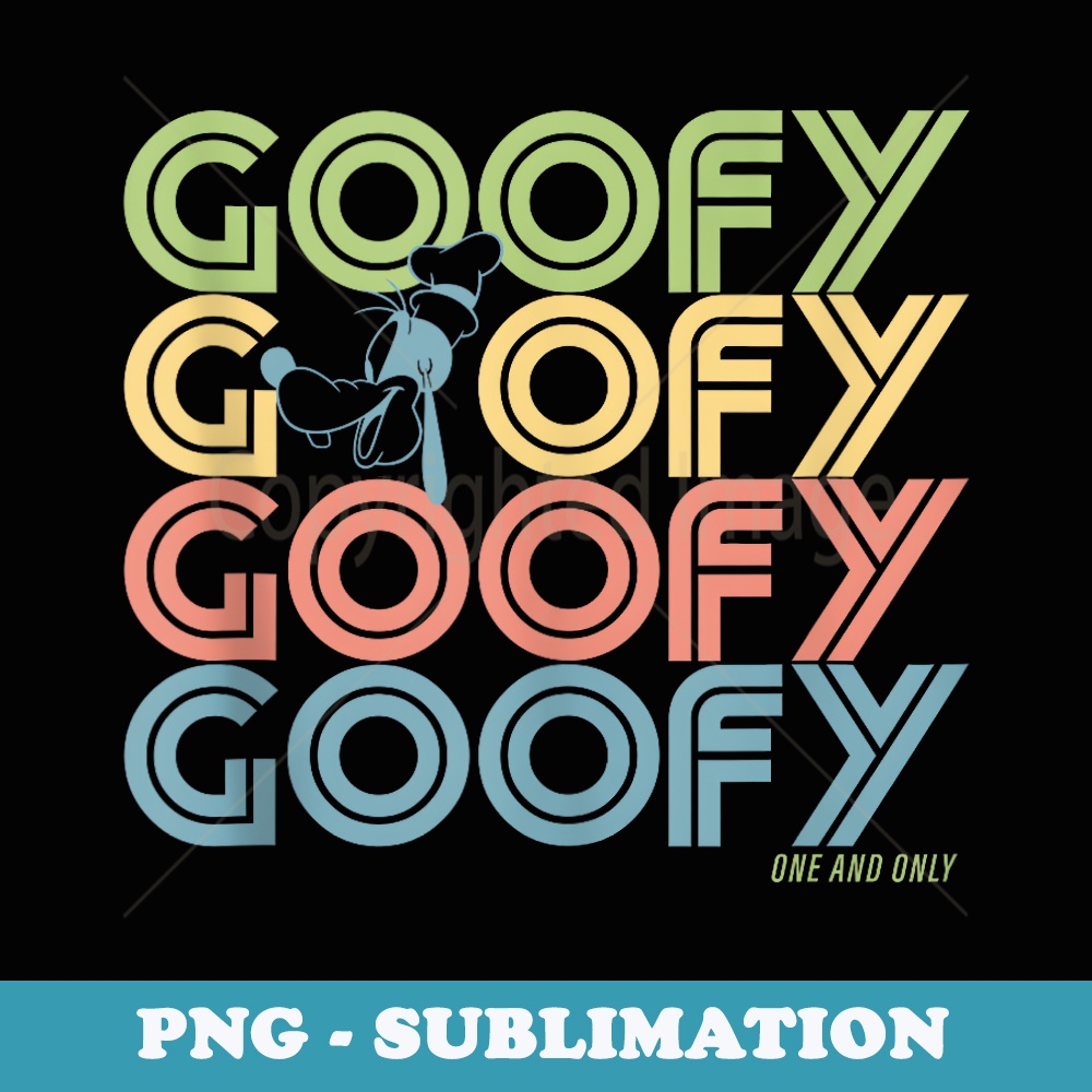 Goofy Name Vector Disney Goofy Retro Name Stack - Trendy Sublimation Digital D | Inspire ...