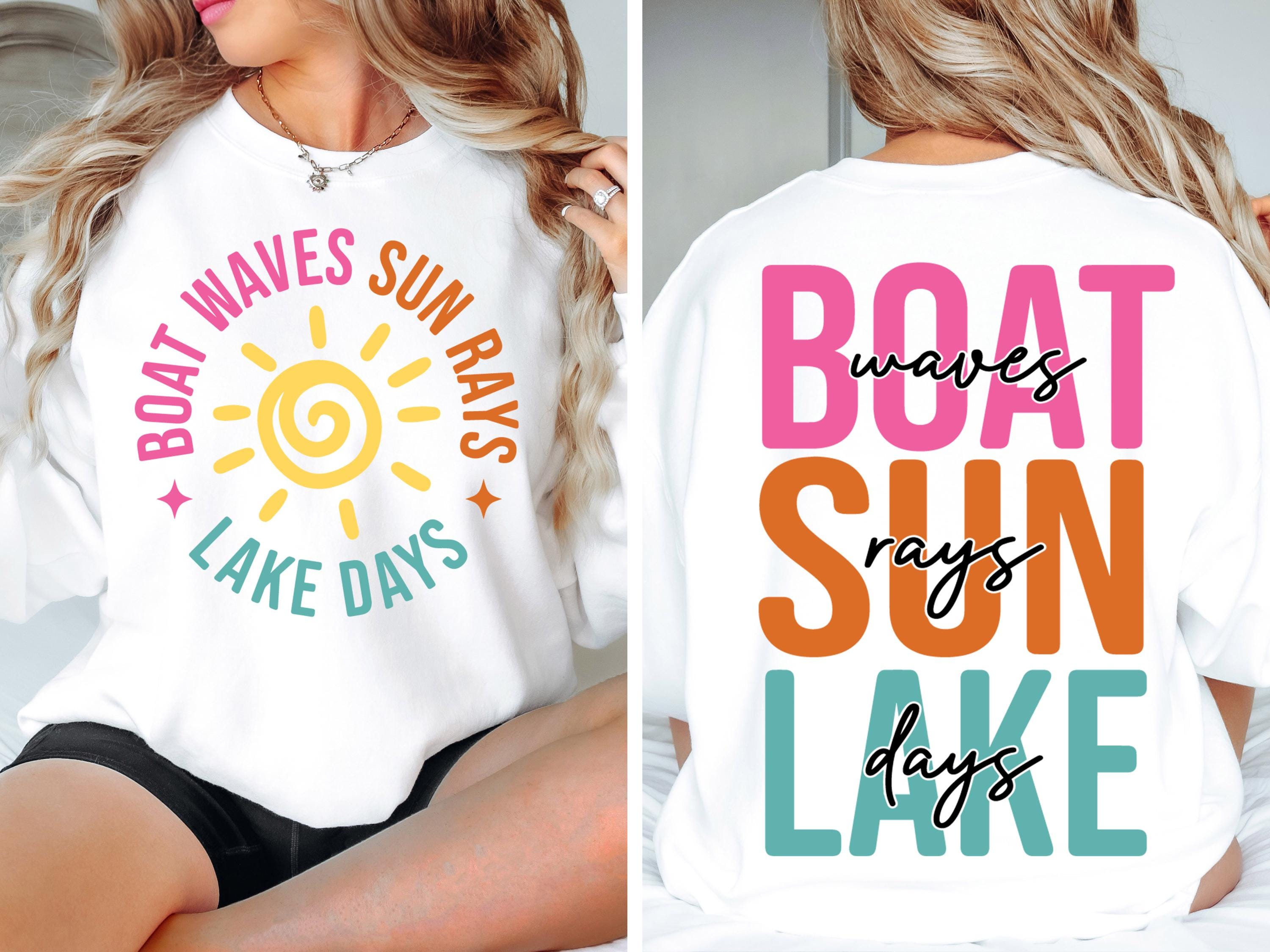 Summer Rays Ship Boat Waves Sun Rays Lake Days Tshirt, Summer, Retro Summer, | Inspire ...