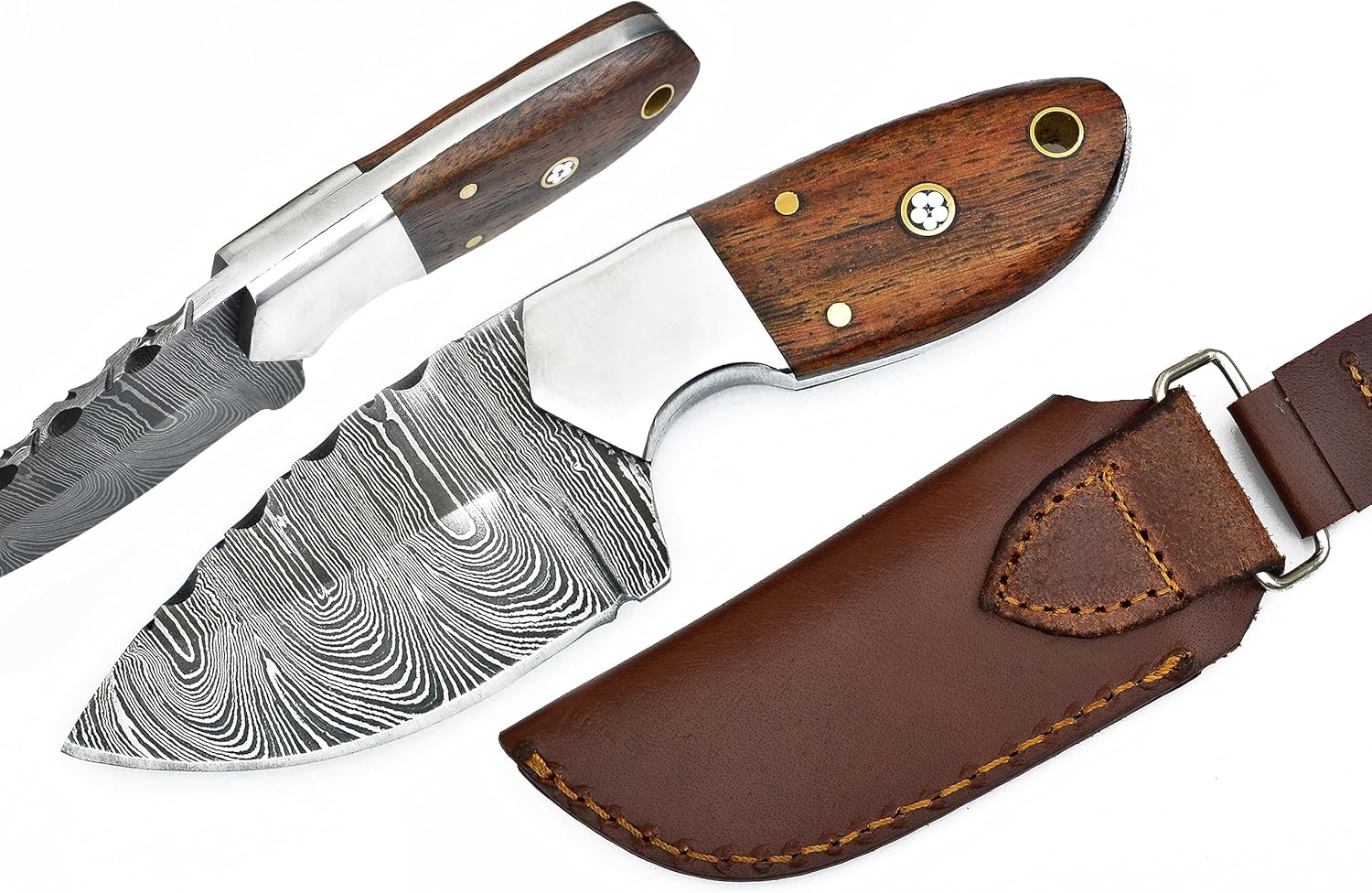 Premium Handmade Damascus Steel EDC Skinning Knives