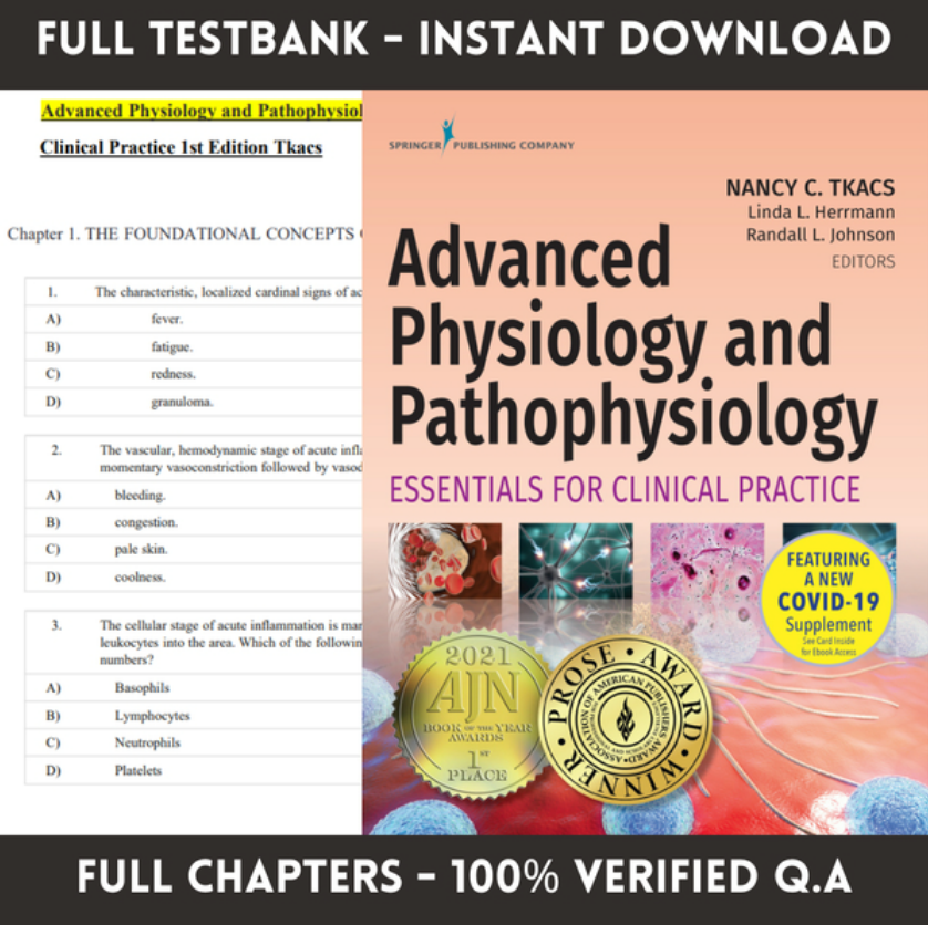 Latest 2023 Advanced Physiology And Pathophysiology 1st Edit | Inspire ...