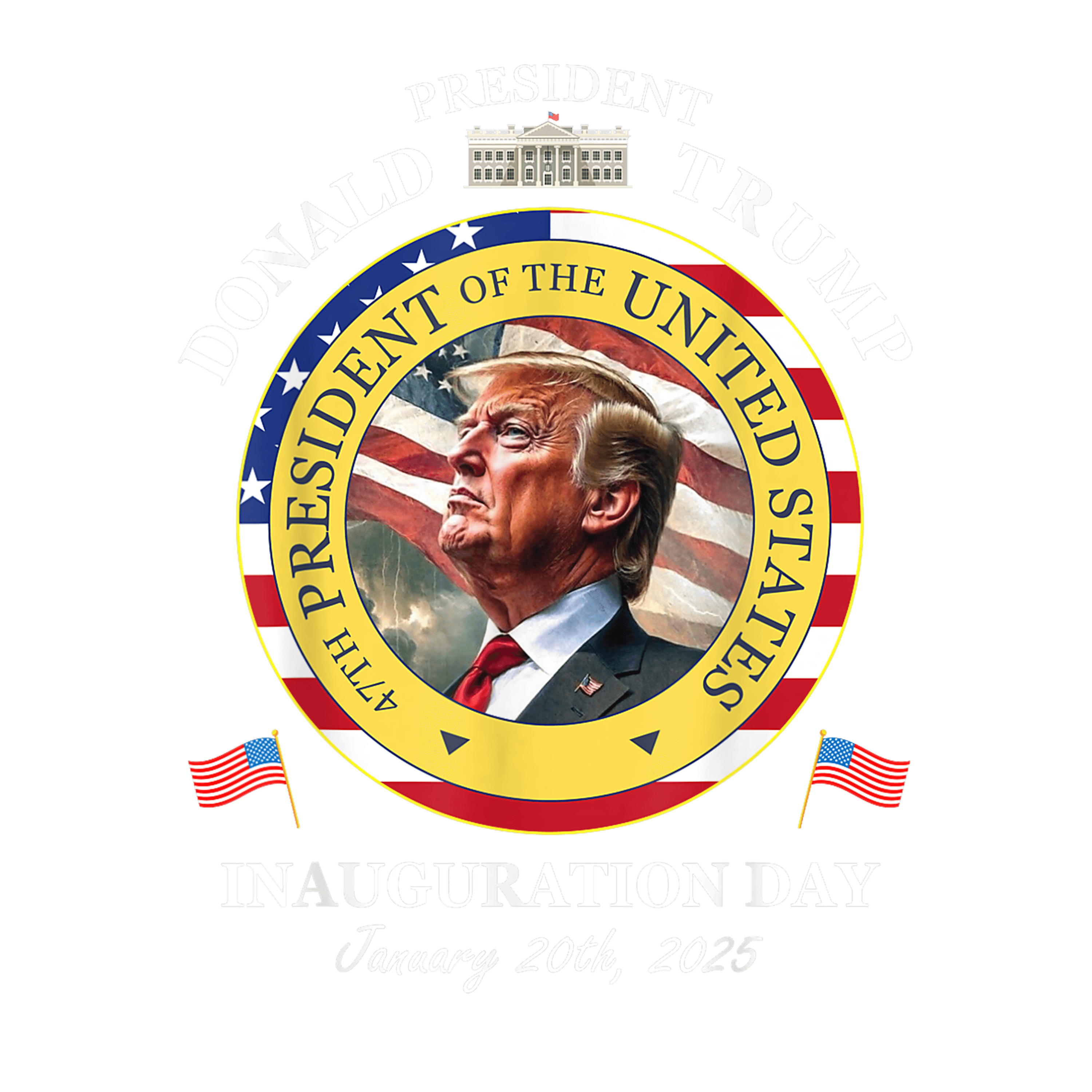 Donald Trump 47th President Inauguration Day 2025 PNG Inspire Uplift