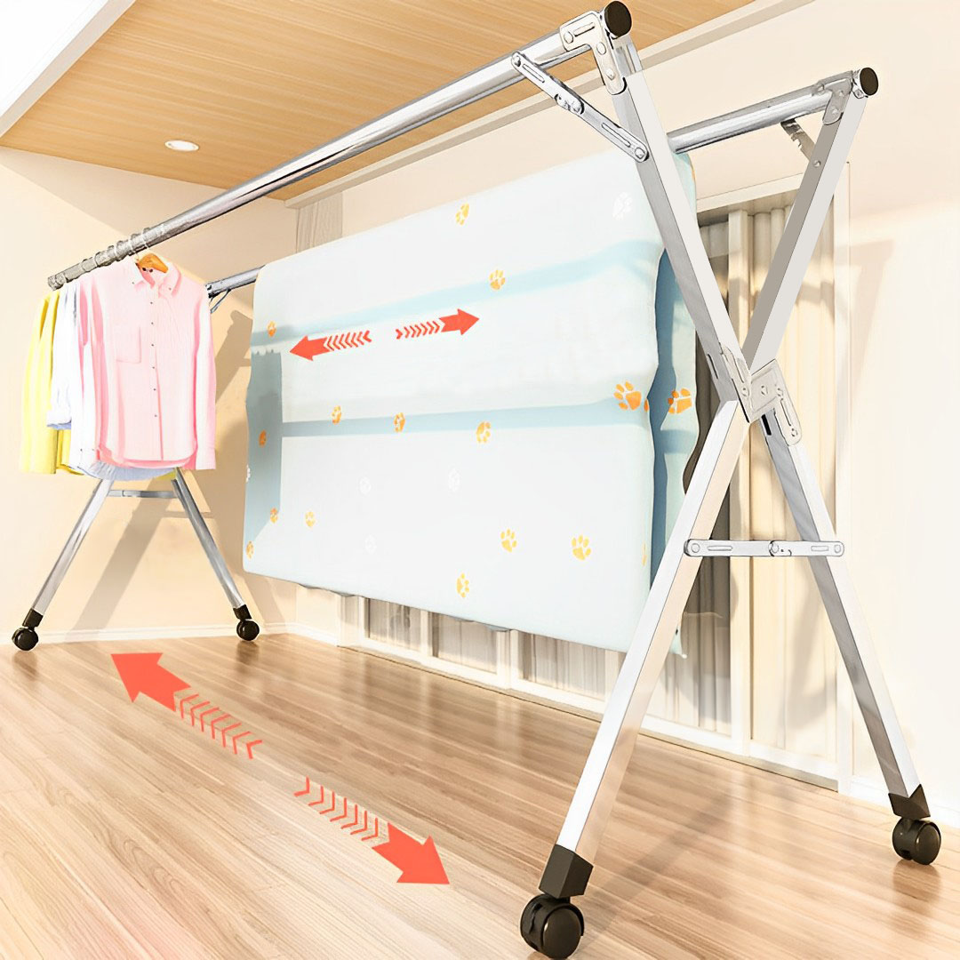 SOGA 2.0m Portable Standing Clothes Drying Rack Foldable Spa | Inspire ...
