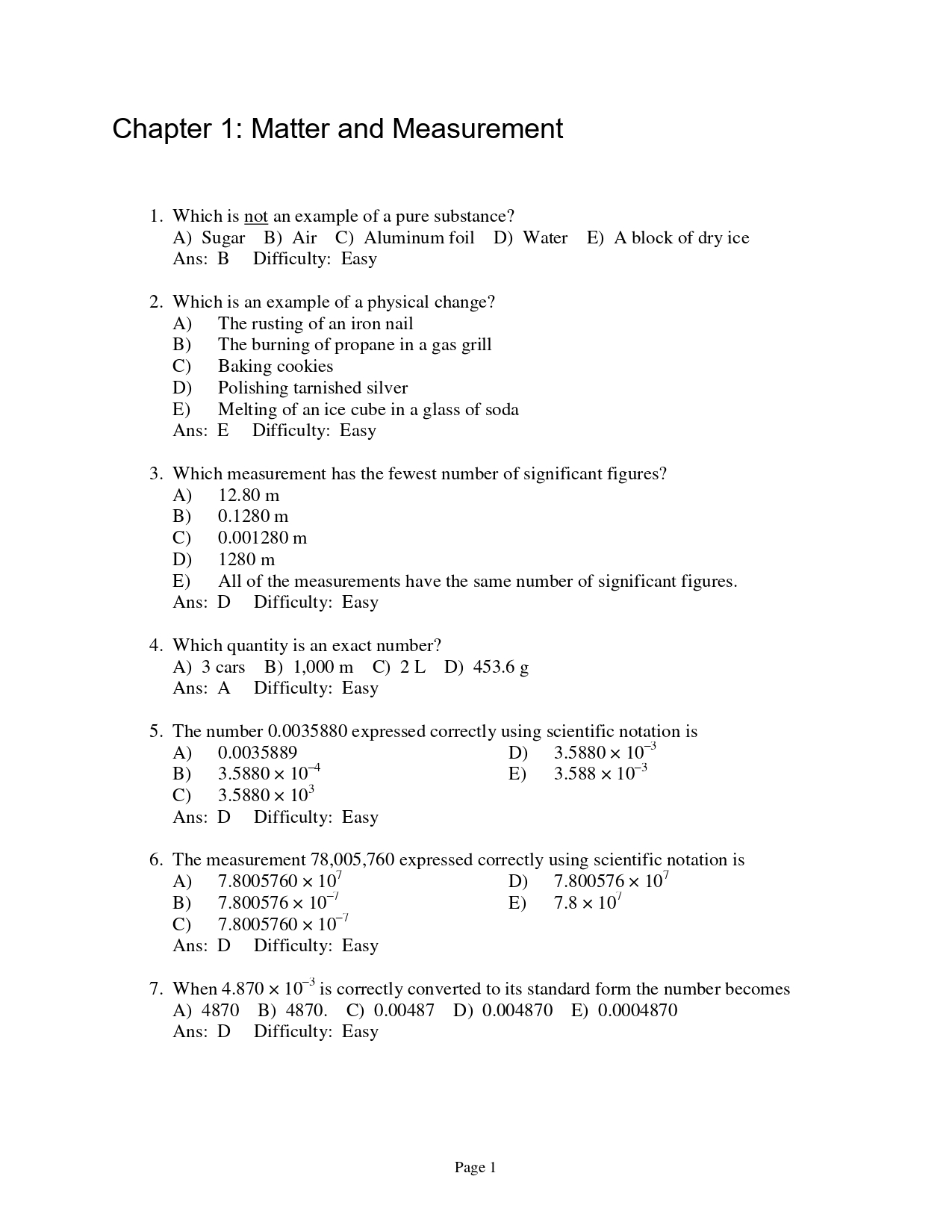 Test Bank For Principles of General Organic & Biochemistry 3 | Inspire ...