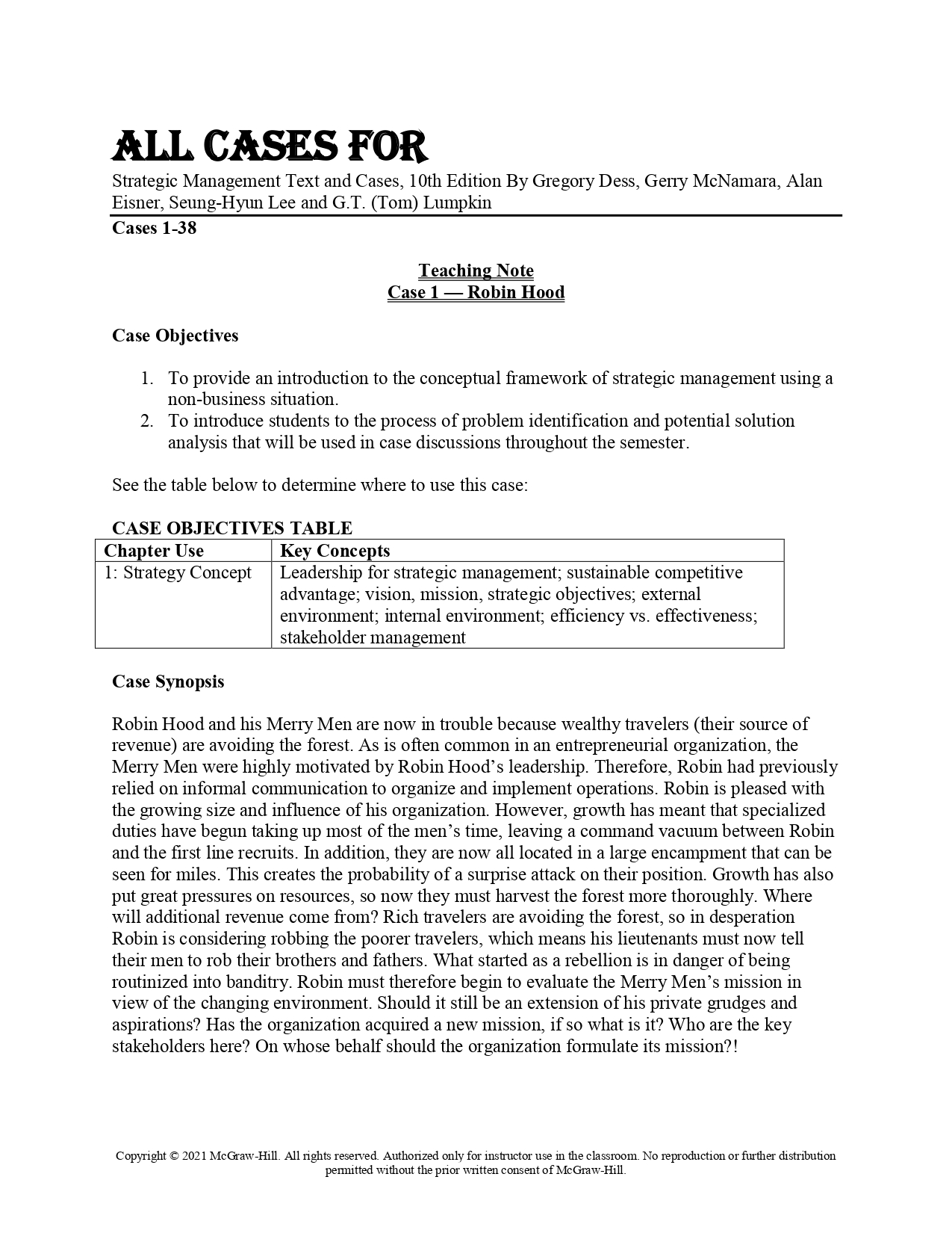 STRATEGIC MANAGEMENT TEXT AND CASES visual data 7