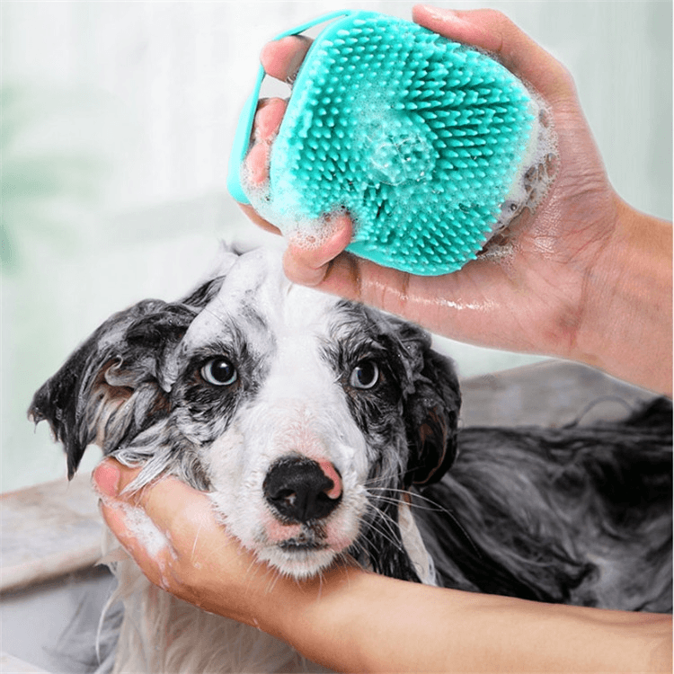 Soft Dog Bath Brush Glove for Pet Grooming and Massage