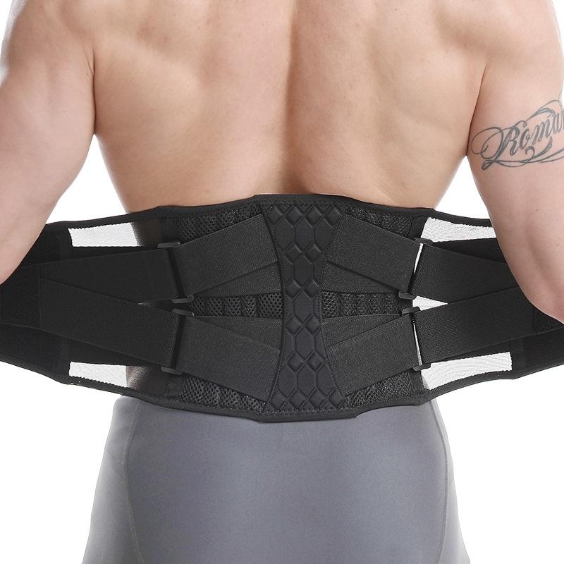 Premium Mens Steel Plate Weightlifting Belt for Squats & Abdominal Support