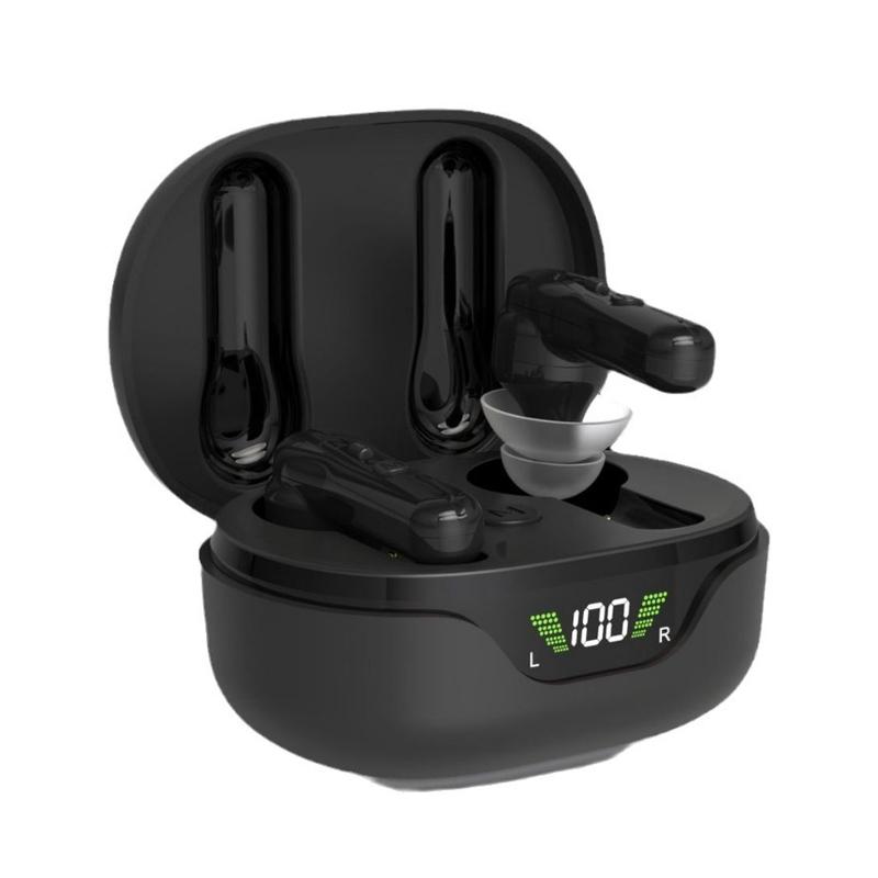 Rechargeable Semi-In-Ear Hearing Aid for Seniors Sound Amplifier
