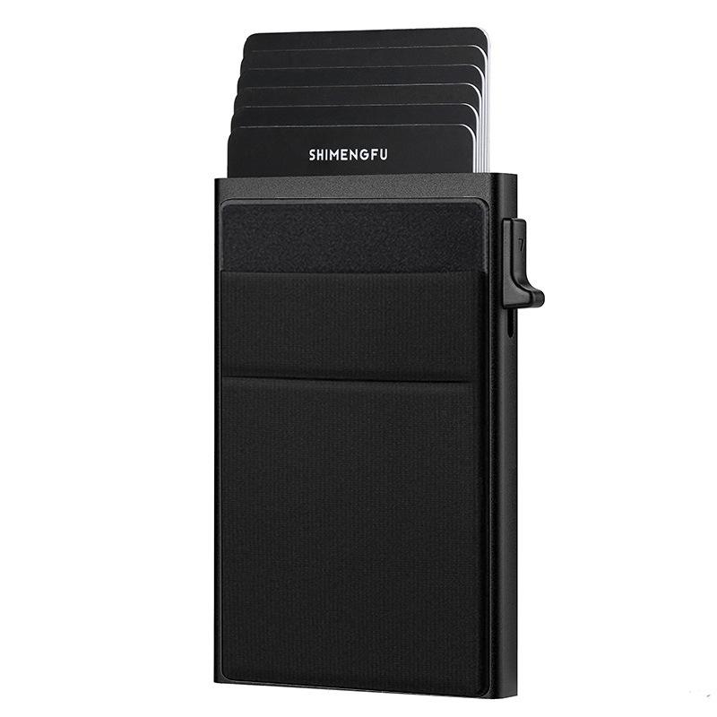 Slim Metal RFID Blocking Wallet with Pop Up Card Holder and Money Clip