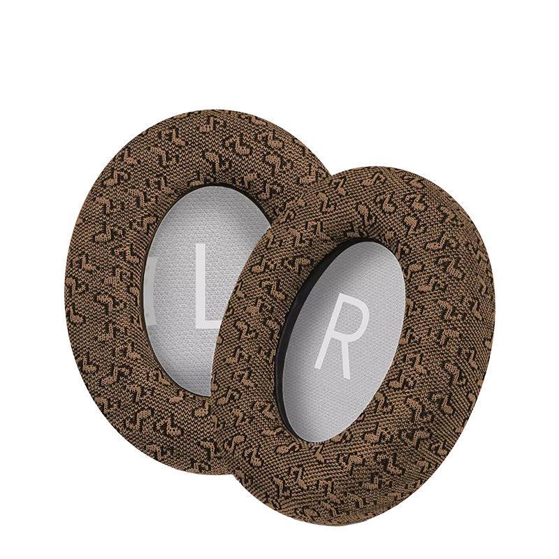 Musical Note Replacement Ear Pads Soft Cloth Ear Cushions