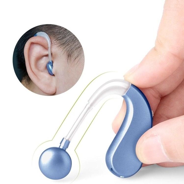 Rechargeable Hearing Aid for Seniors Lightweight BTE Hearing Support