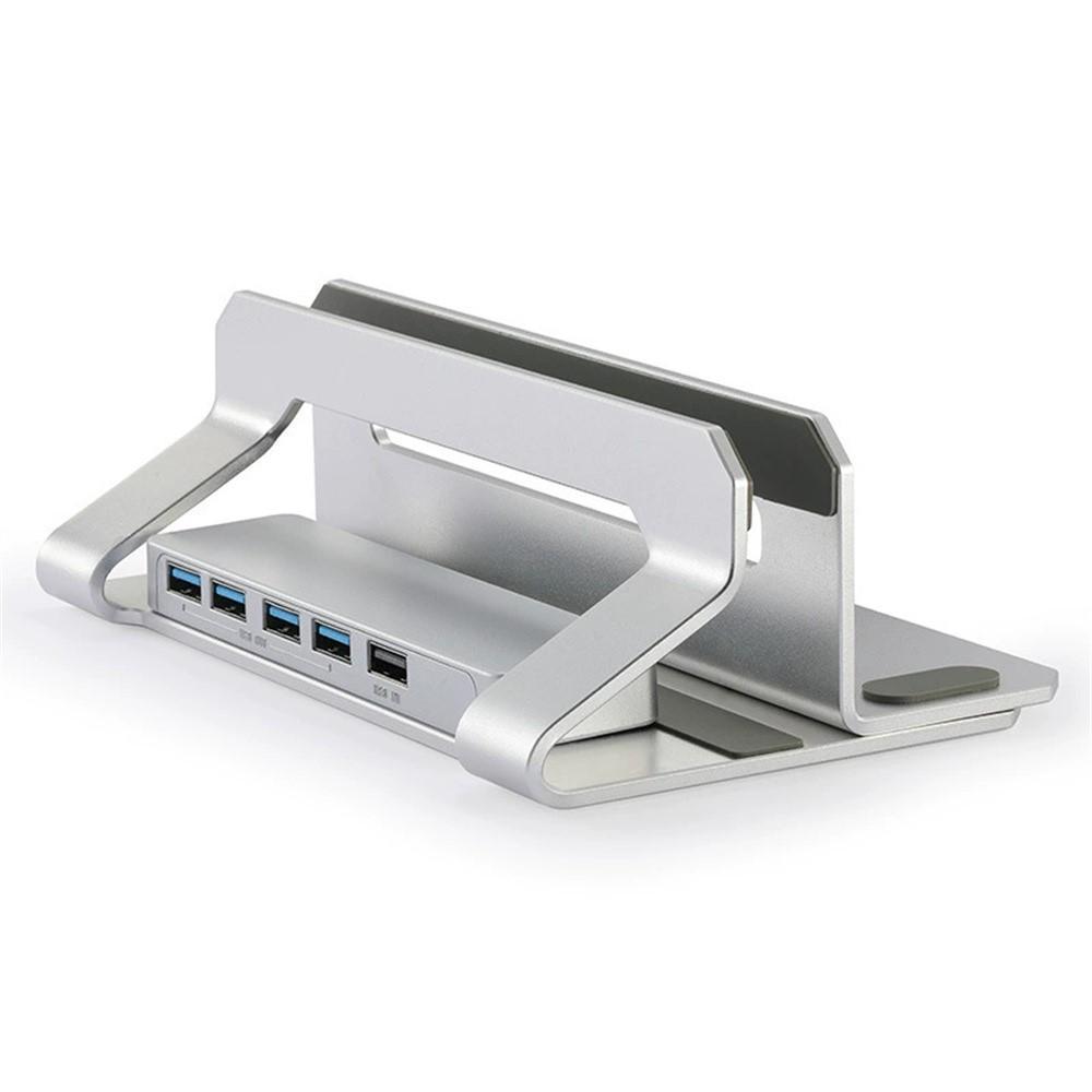 Adjustable Vertical Laptop Stand for Up to 17.3" Laptops & Desk Organization