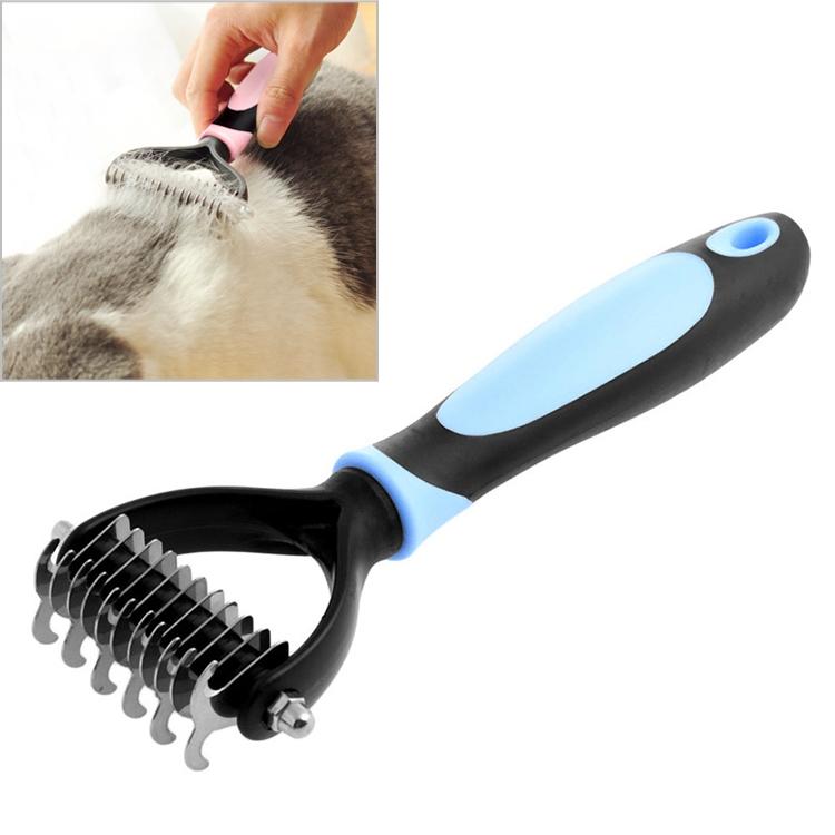 GentleGrip Pet Deshedding Brush for Dogs & Cats Fur Removal Grooming Comb