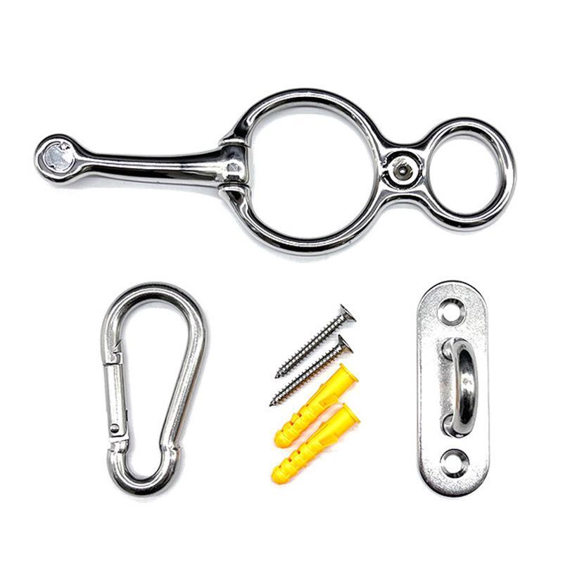 Stainless Steel Horse Tether Clips Set Heavy Duty Stable Rope Clips