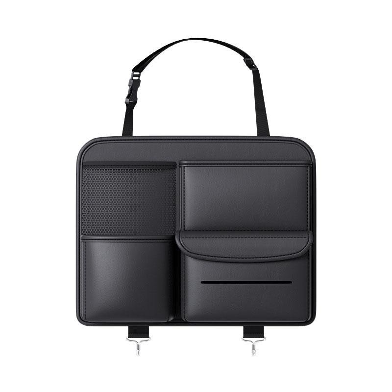 Leather Car Seat Back Organizer Storage Bag with Multi Pocket Car Seat Organizer