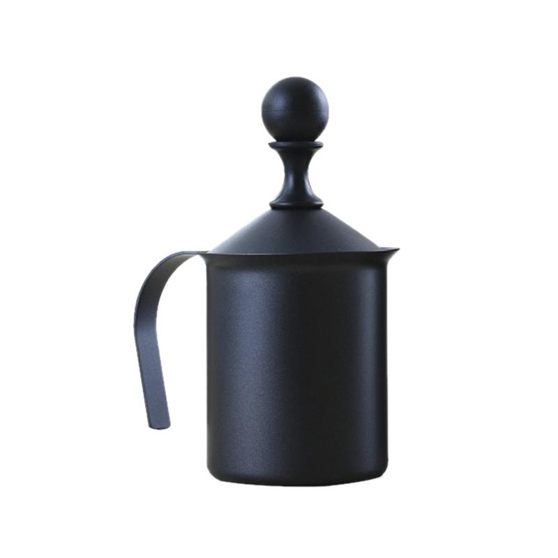 Stainless Steel Manual Milk Frother Double Mesh Coffee Milk Frother for Creamy Latte Cappuccino Foam