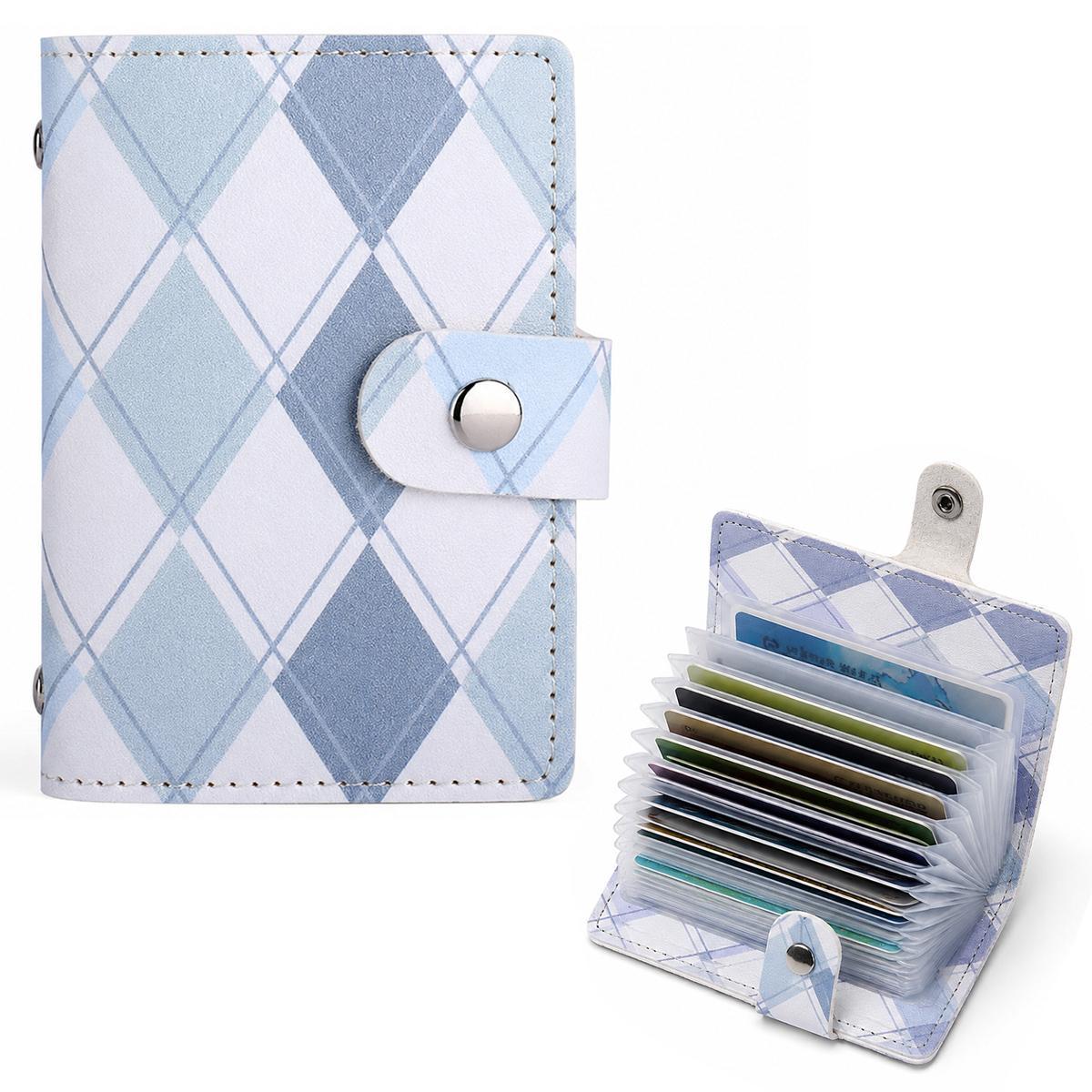 Large Capacity PU Leather Wallet Short Card Holder Wallet with Multiple Compartments