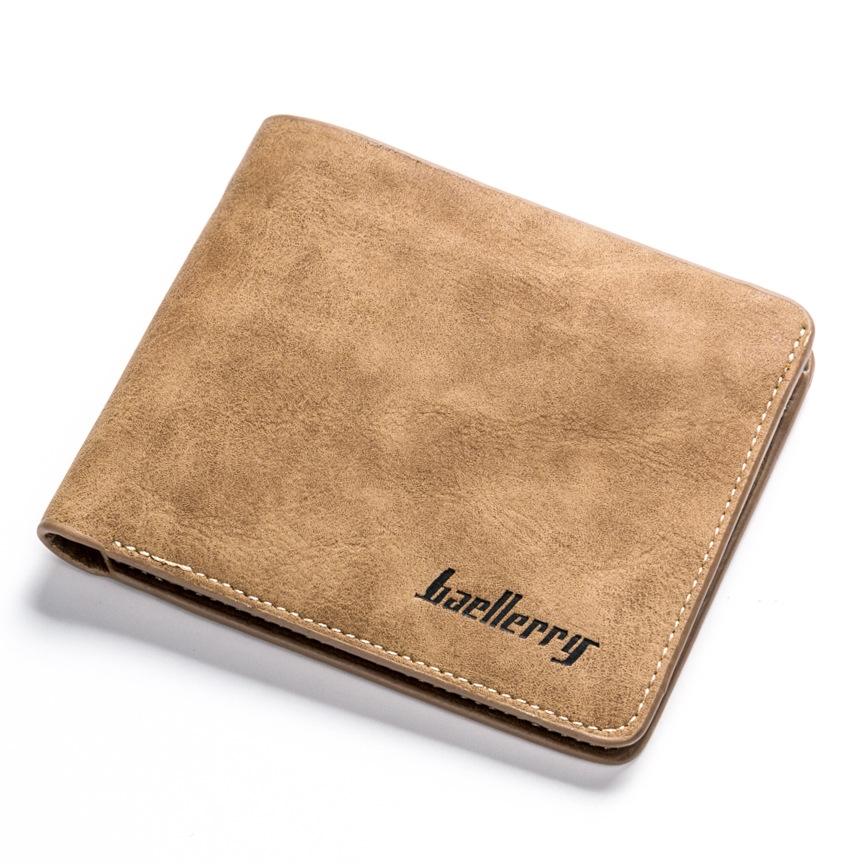 Mens Bifold Wallet Vintage PU Leather Slim Card Holder Wallet