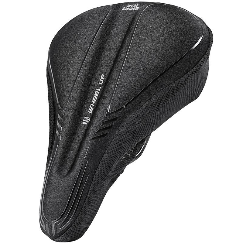 Wheel Up Bike Seat Cushion Cover Memory Foam Bicycle Saddle Cover for Mountain Road and Exercise Bikes