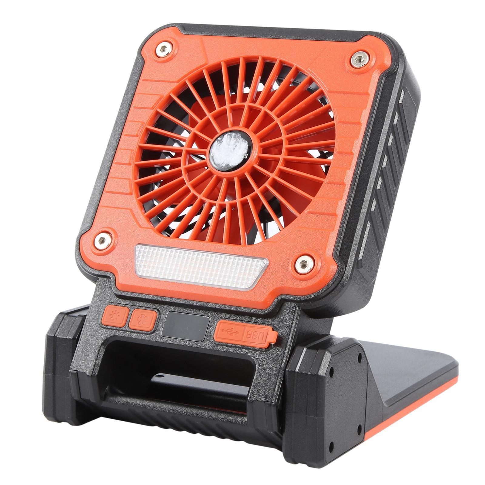 Solar Camping Fan Portable Camping Fan with USB Rechargeable LED Camping Lantern